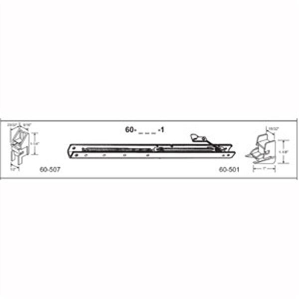 28 in. Balance Stamped No. 2720 with Ends 60-507 & 60-501 Attached Window Channel, 6PK, Robus Splendor, Mfr#: RO1208434